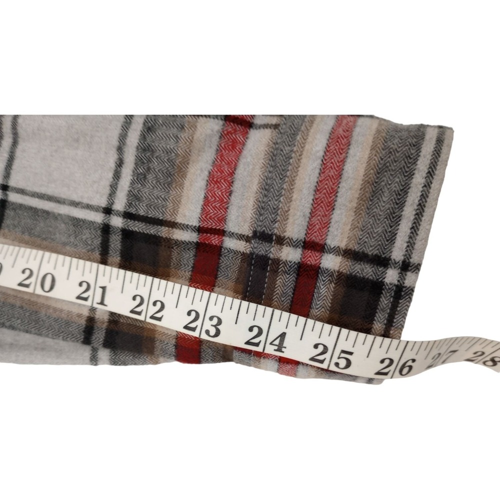 Carhartt Flannel Shirt Men's size M Red White Plaid 100% Cotton Original Fit - Picture 12 of 14